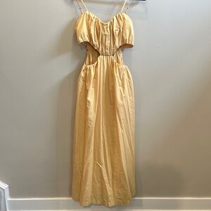 A&F Yellow Midi Dress